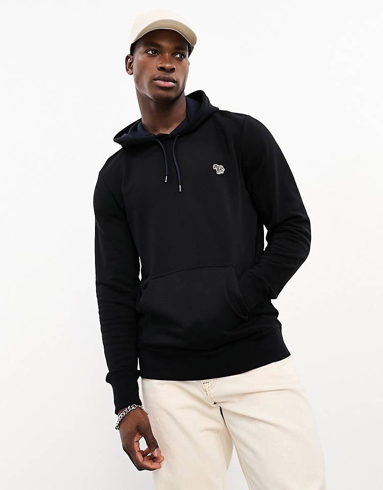 PS Paul Smith Zebra Logo Hoodie in Black